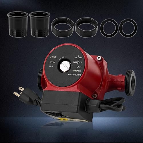 Miniatura 5 de 59896775 Reemplazo de la bomba circuladora de 115 V compatible con Grundfos UP15-29SU, utilizada para calefacción radiante, calefacción hidrónica,
