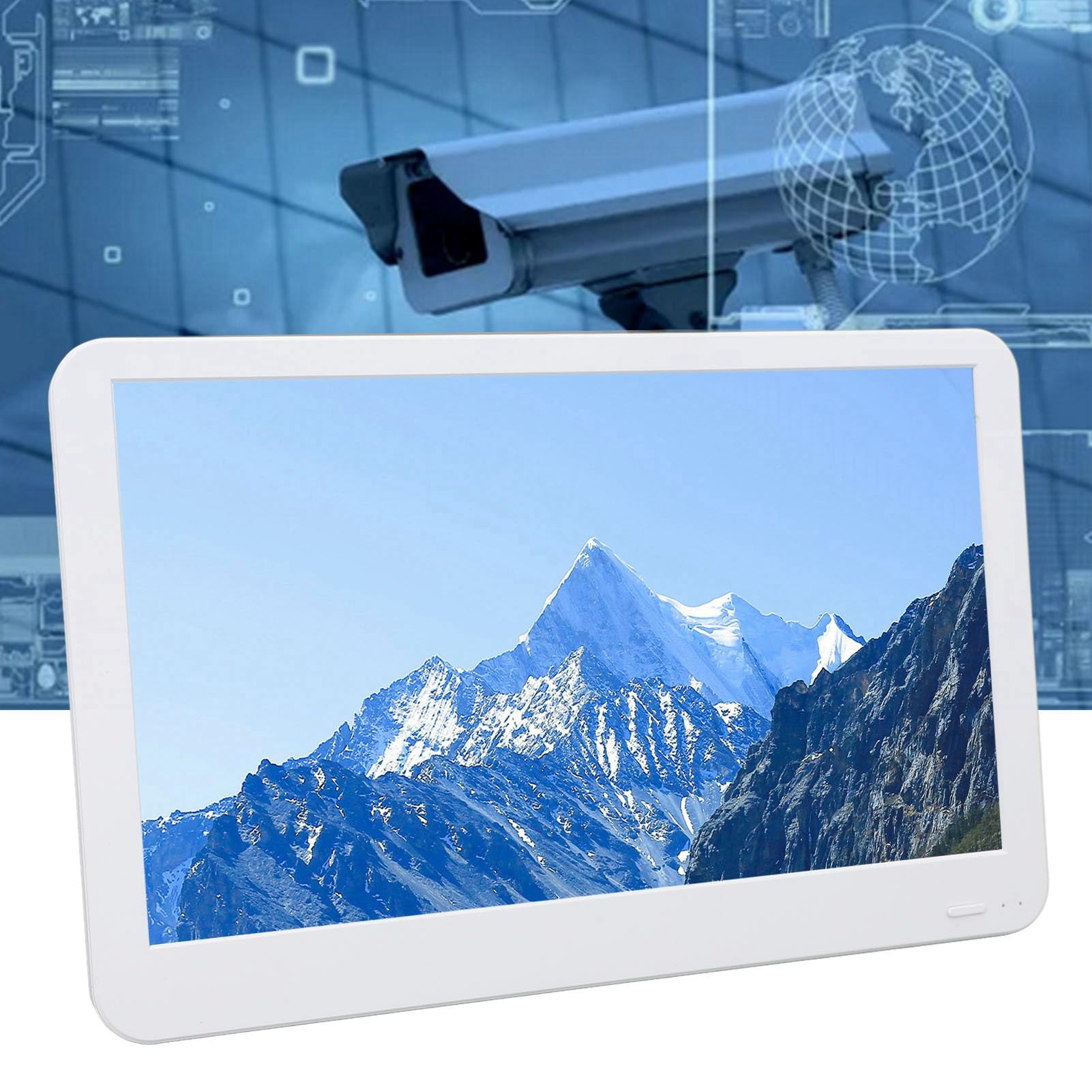 Akozon Grabador de Vídeo en Red PoE HD de 11,5 Pulgadas, 8 Canales, NVR Inalámbrico para Seguridad del Hogar, Antenas Duales de 100 a 240V (Enchufe de la UE)