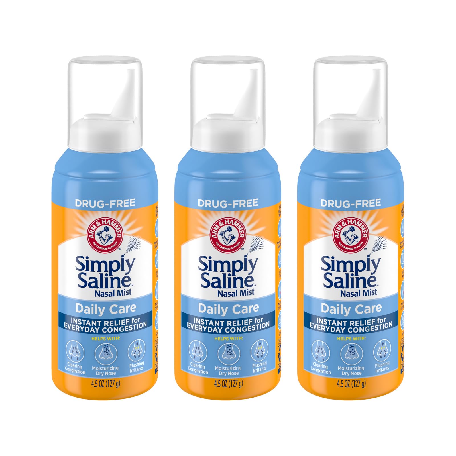 SIMPLY SALINE GIANT SIZE 4.25 OZ, Pack of 3