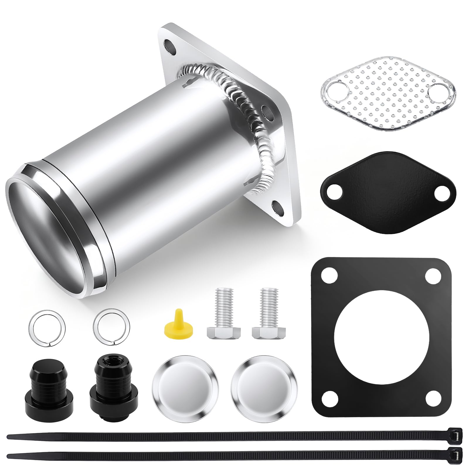 Kit di rimozione valvola EGR compatibile con B-M-W 3er E46 5er E60 E61 7er E65, kit di rimozione valvola EGR per X3 E80 X5 E53 con motori 3.0 M57N2 117177899 1117804379