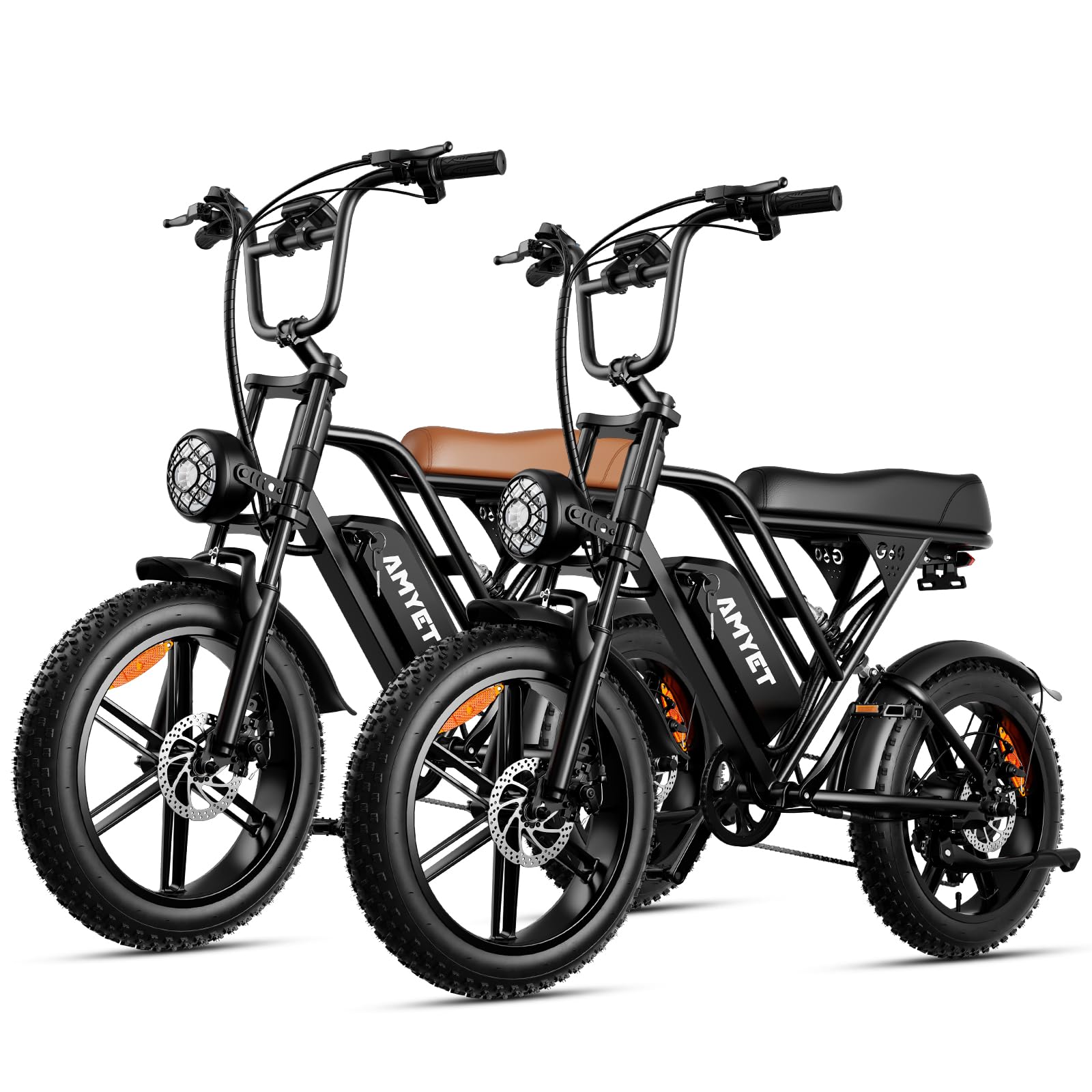 AMYET V9-G60 Electric Bike for Adults, 48V 20Ah(960WH) Ebike with Removable Battery, 20" Fat Tire E Dirt Bike,Dual Shock Absorber, Adults Electric Bike for Mountains, Snow, Sand, Road