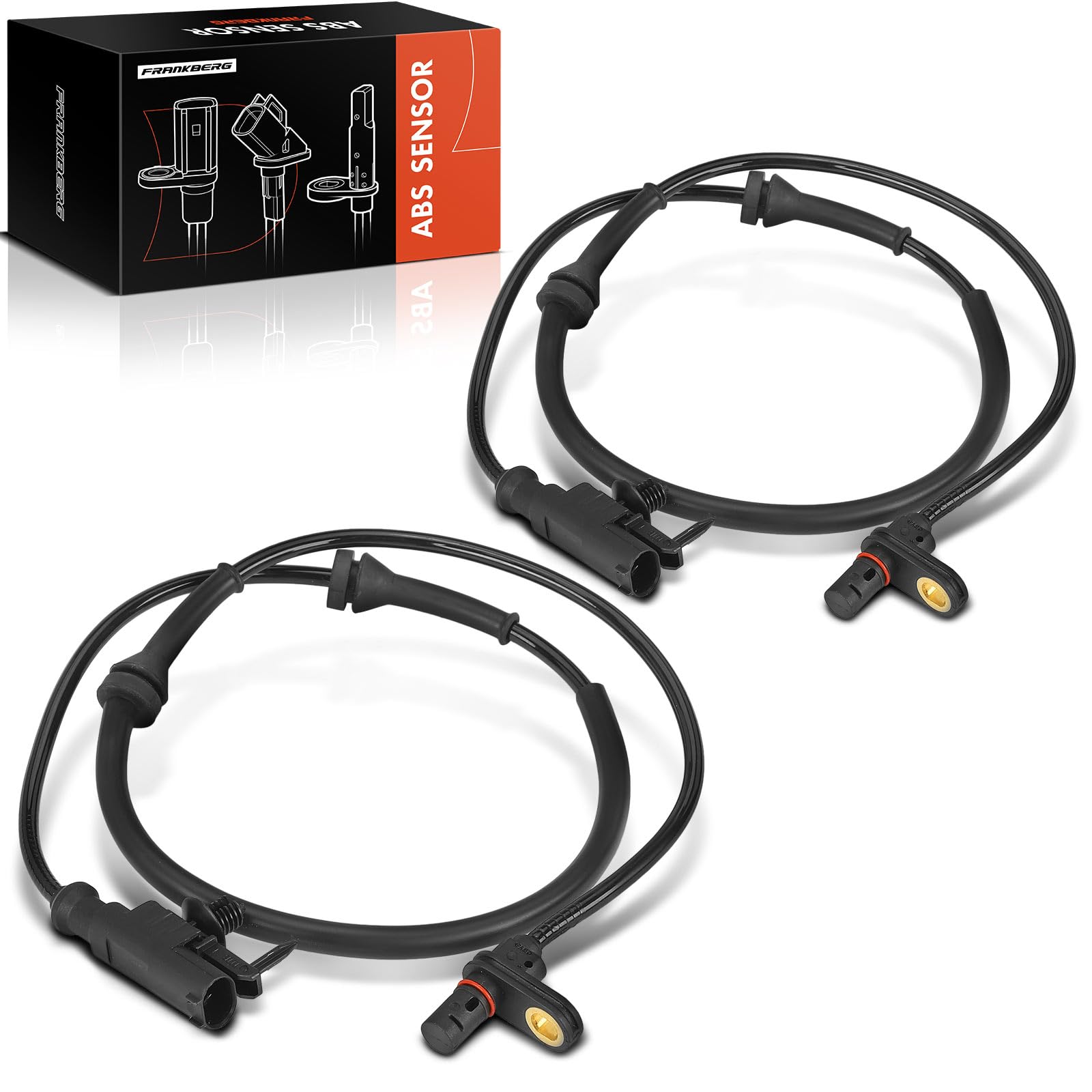 Frankberg 2 sensori di velocità ruota ABS posteriori sinistro destro | MR955037; Compatibile con: Colt CZC Cabriolet RG, Forfour 454, Colt VI Z2A Z3A