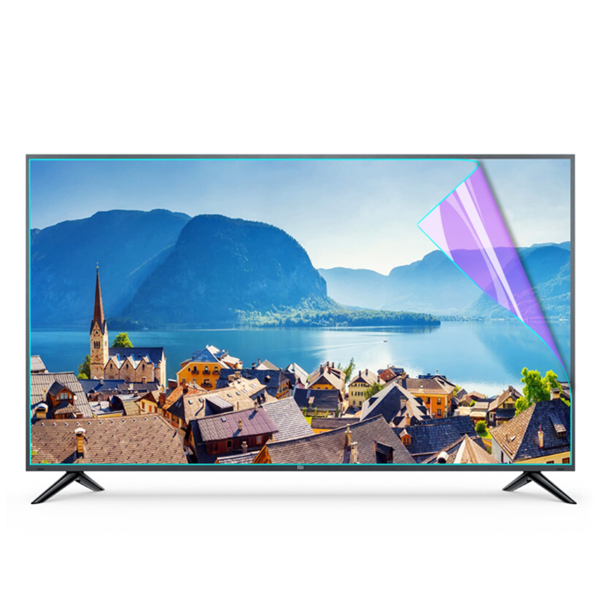Filtro anti luce blu e protezione per schermo da 32-75 pollici, pannello antiriflesso con blocco blu per schermo LCD, TV e monitor/A / 43 Inches 942x529 mm