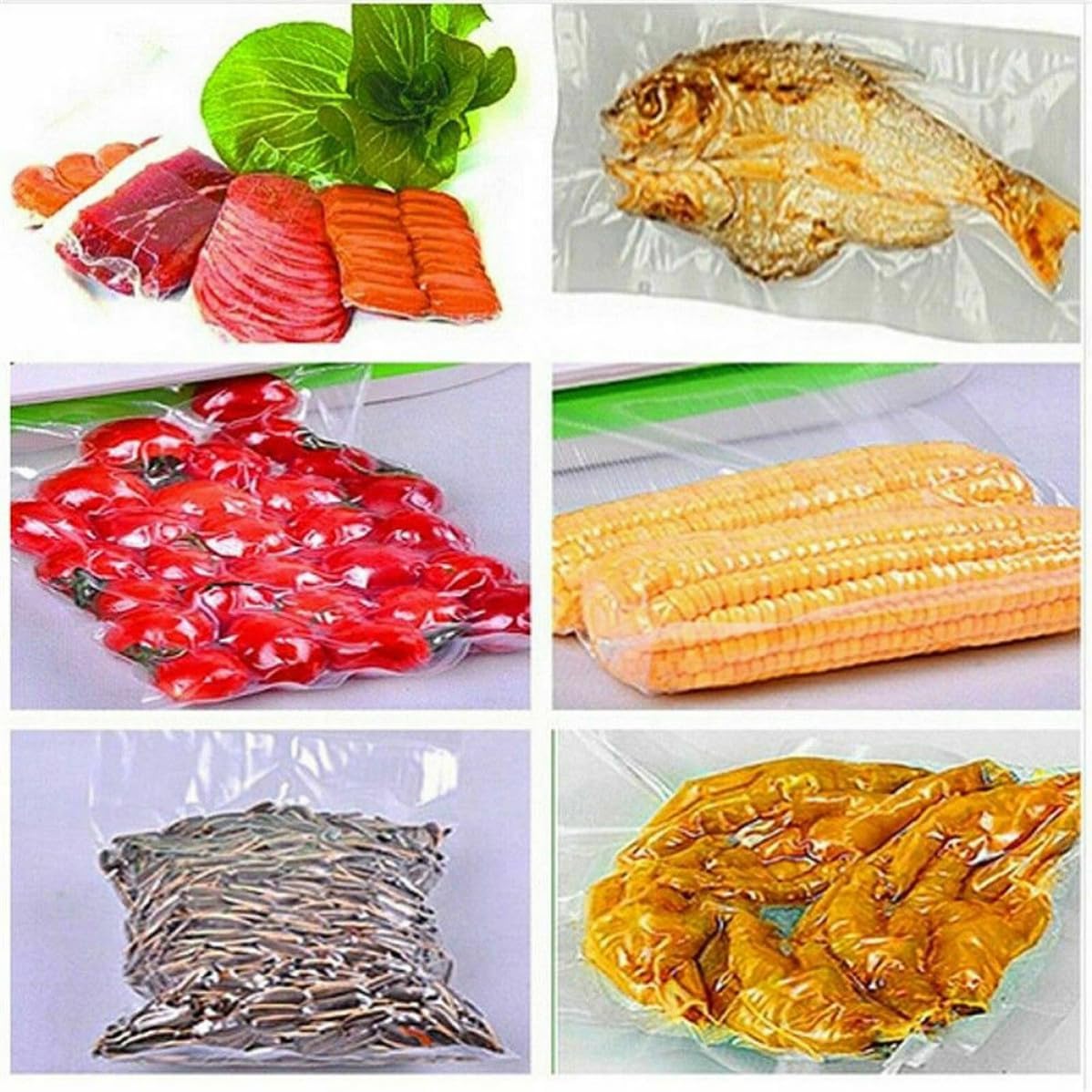 White Vacuum Sealer Bags Roll for Fruit and Small Items