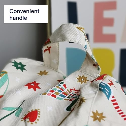 Miniatura 71 de YuppieLife Funda para puf de almacenamiento para niños (sin relleno), organizador de juguetes, sofá con asa de transporte, disponible para niños y