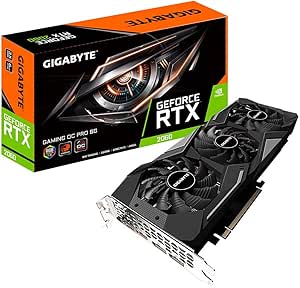 Gigabyte GeForce RTX 2060 Gaming OC Pro 6G Graphics Card, 3X Windforce Fans, 6GB 192-bit GDDR6, Gv-N2060GAMINGOC Pro-6GD REV2.0 Video Card