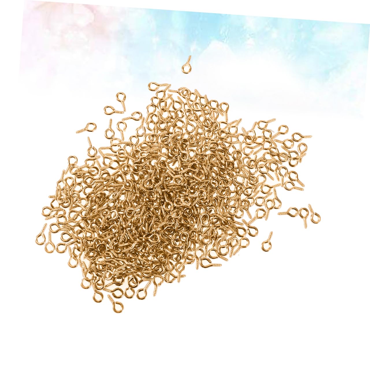 OSALADI 3sets Ergonomic Design Eye Screw Eye Bolts Precise and Safe for DIY Jewelry Making and Creative Projects 300pcs*3