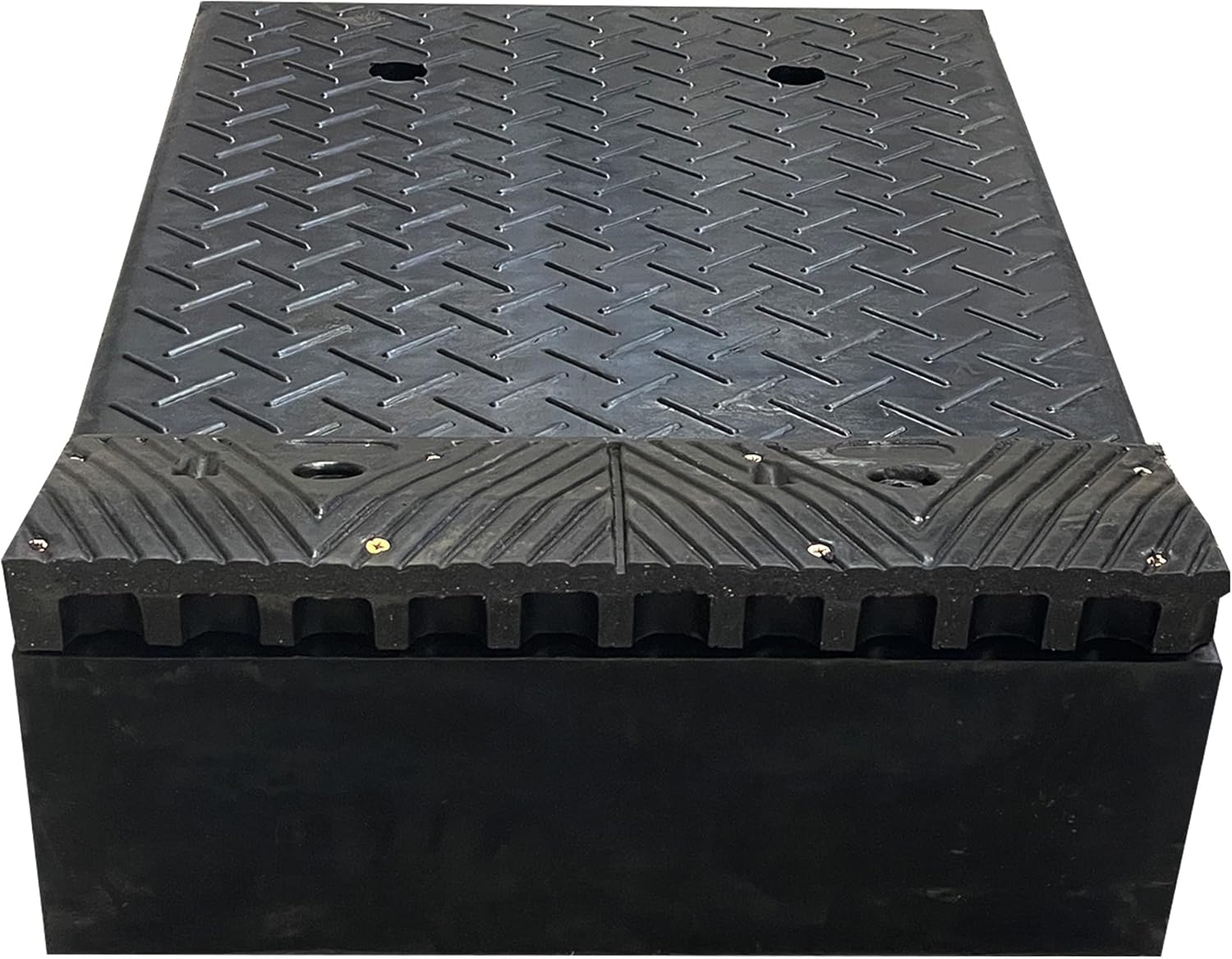 Electriduct 9.2" Mountable Rubber Threshold Ramp. Outdoor Curb Ramp for Vehicles, Cars, Bikes, Motorcycles (Pack of 2)