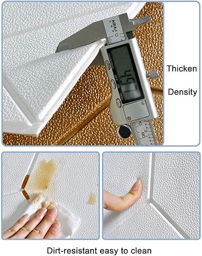 Miniatura 4 de GIUIN Foam Brick Wall Panels 3D Foam Wallboard Decor for Modern Background DIY Living Room Renovation Foam Wall Panels 70  70cm Simulation Tiles