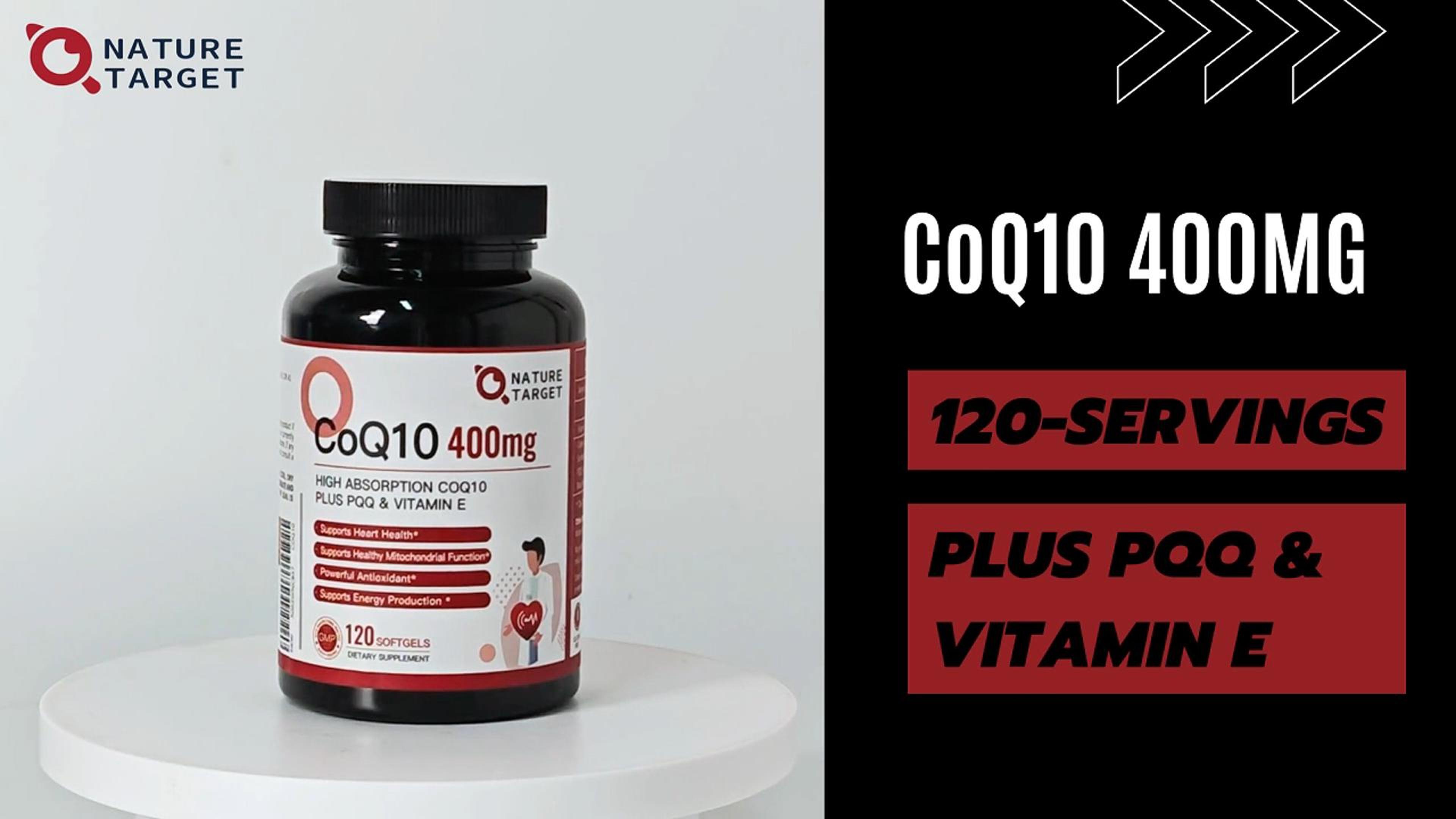 Amazon.com: NATURE TARGET CoQ10-400mg Plus PQQ with Vitamin E