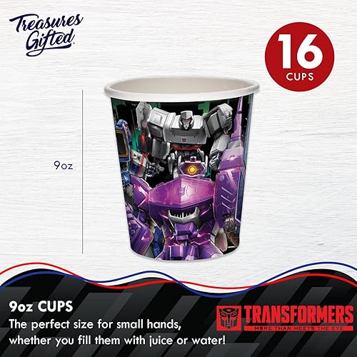 Miniatura 10 de Treasures Gifted Transformers Cups 24ct  9oz Transformers Party Cups Autobots  Transformers Party Supplies  Transformers  Suministros para fiesta de