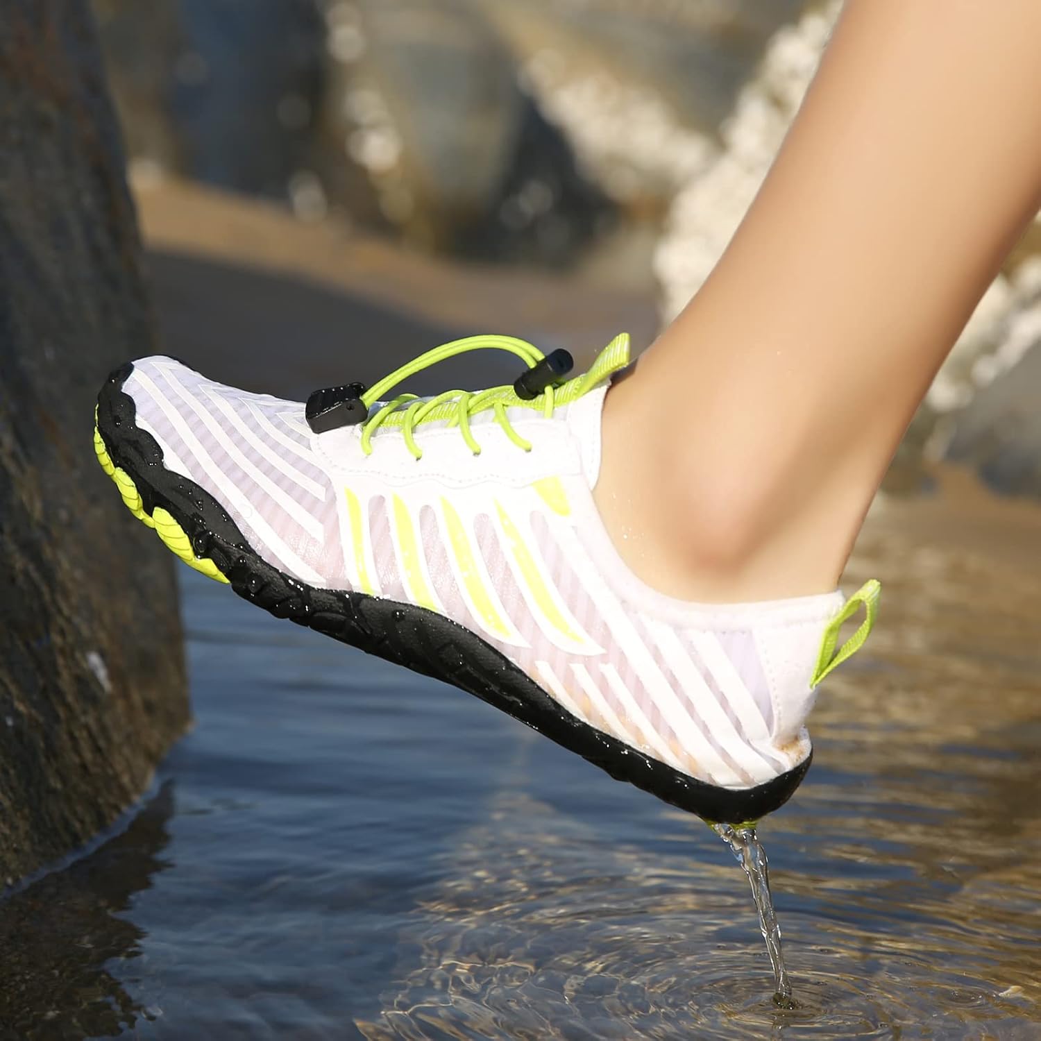 Hike Barefoot Shoes for Women Men, Water Shoes with Wide Toe Box, Non-Slip & Quick Dry Breathable Beach Pool Aqua Swim Surf Walking Shoes