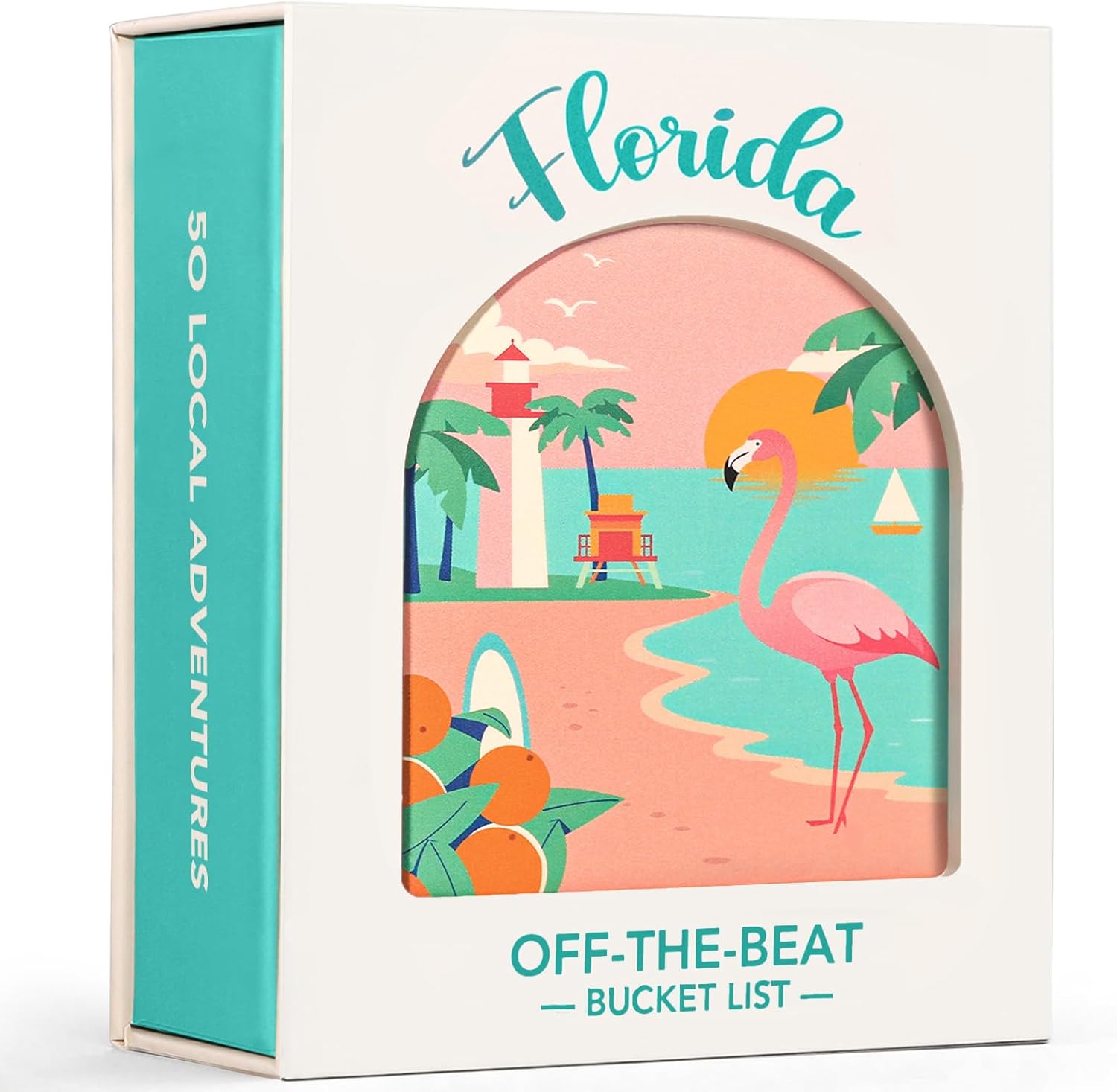 Florida Adventure Bucket List Cards, 50 Scratch-Off Cards by State