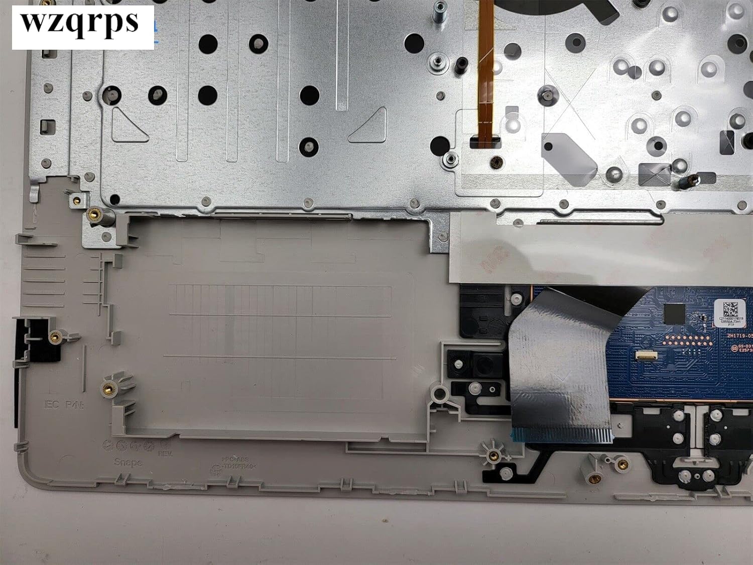 Replacement Laptop Upper Case Palmrest Backlit ODD Keyboard Touchpad Assembly Part for HP HP 17 by 17 CA L92787-001 Silver