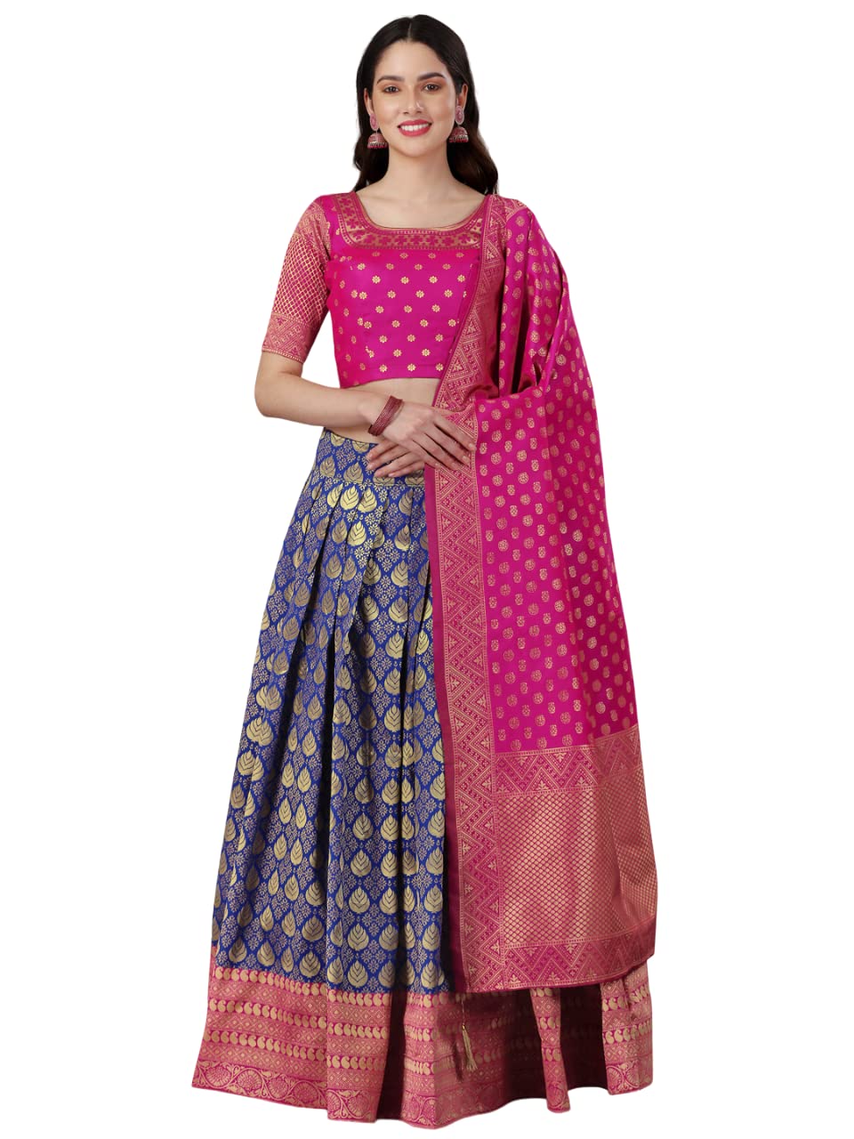 Fashion BasketSilk Lehenga Choli For Womens