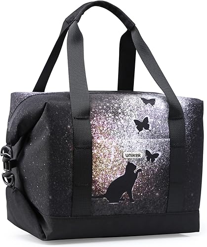 Miniatura 1 de UNIKER Lonchera aislada, lonchera a prueba de fugas para viajes, bolsa de almuerzo reutilizable para preparación de comidas, bolsa enfriadora para