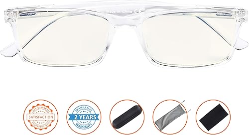 Miniatura 9 de CessBlu Lentes de filtro de luz azul para computadora, antirreflejos, bloqueo de rayos UV, lentes de lectura para hombres y mujeres