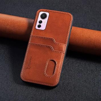 Zebana Xiaomi Mi 12 Lite ile Uyumlu Kılıf Zebana Kartlıklı Lüx Deri Kılıf Siyah