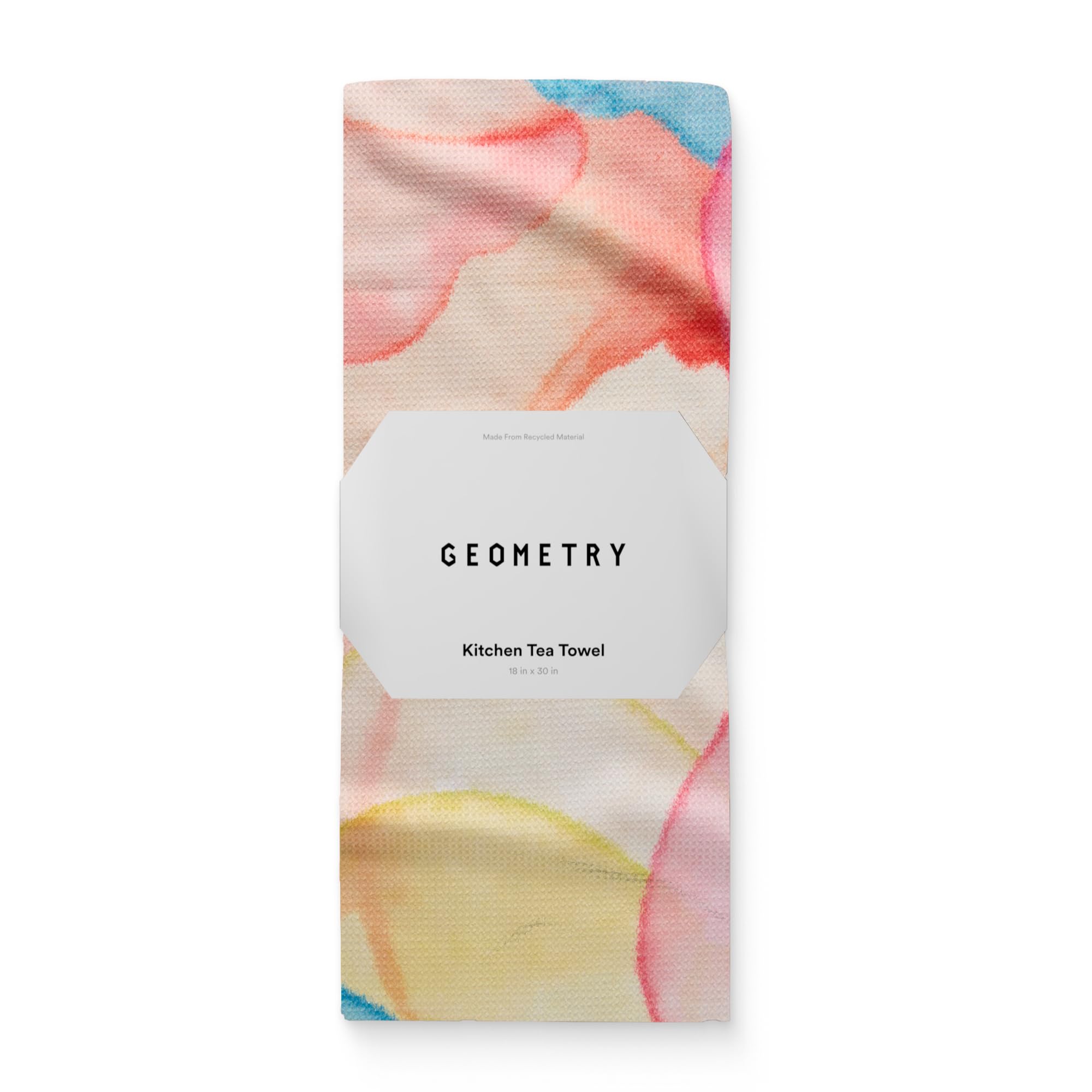 GEOMETRY Spring Kitchen Towels - Double Sided, Quick Dry Microfiber Cloth - Spring & Summer Dish Towels for Kitchen Drying - Premium Quick Dry Towel - Bubbling, 18" x 30" - 1-Pack Bubbling 18" x 30" (1 Pack)