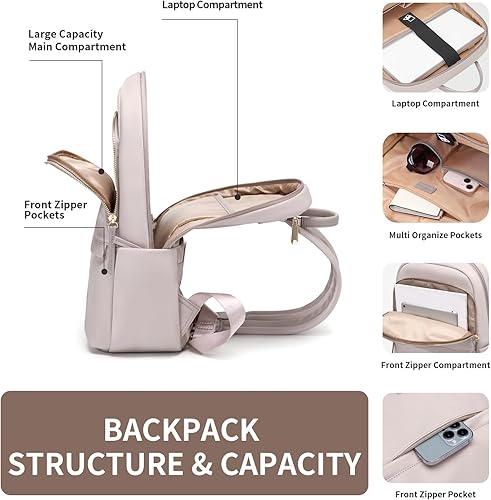 Miniatura 3 de GOLF SUPAGS Mochila para laptop para mujer, bolsa delgada para computadora, trabajo, viajes, universidad, mochila para portátil de 1415.6 pulgadas,