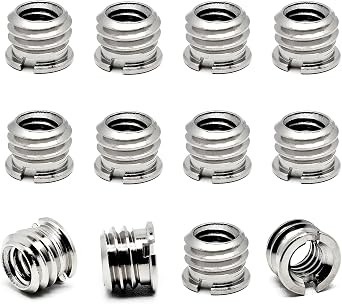 Surf turtle 1/4"-20 Female to 3/8"-16 Male Tripod Thread Adapter,Reducer Bushing Convert Screw Adapter for DSLR Camera Camcorder Monopod Stand 12 Pack