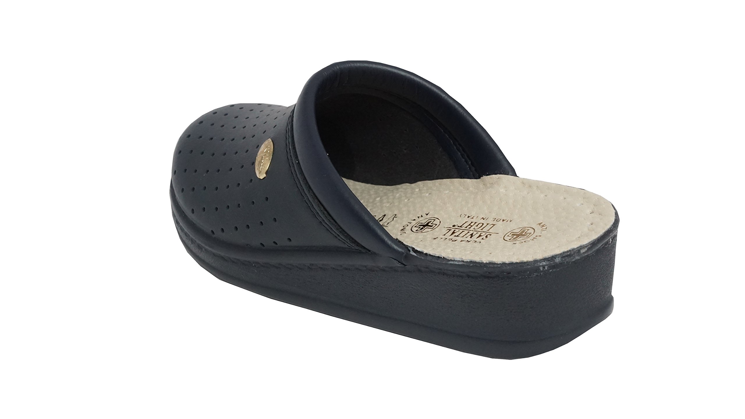 SANITAL LIGHT Ciabatte 1368 Blu - Pelle, Comode, Made In Italy | Taglia 40 - Foto 6