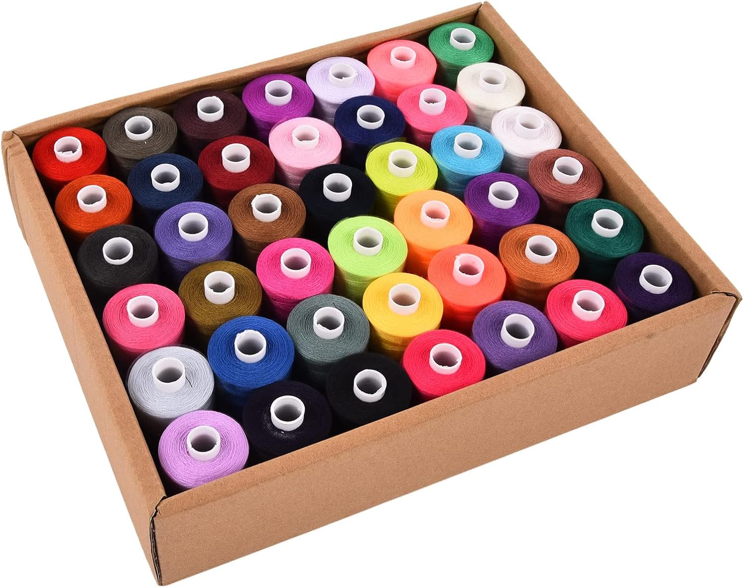 Sewing Threads Sewing Machine Thread Sewing Thread Assortment Embroidery Machine Thread Thread for Sewing Machine Sewing Threads Set Polyester 1000 Yards 42 Colors Household Diy