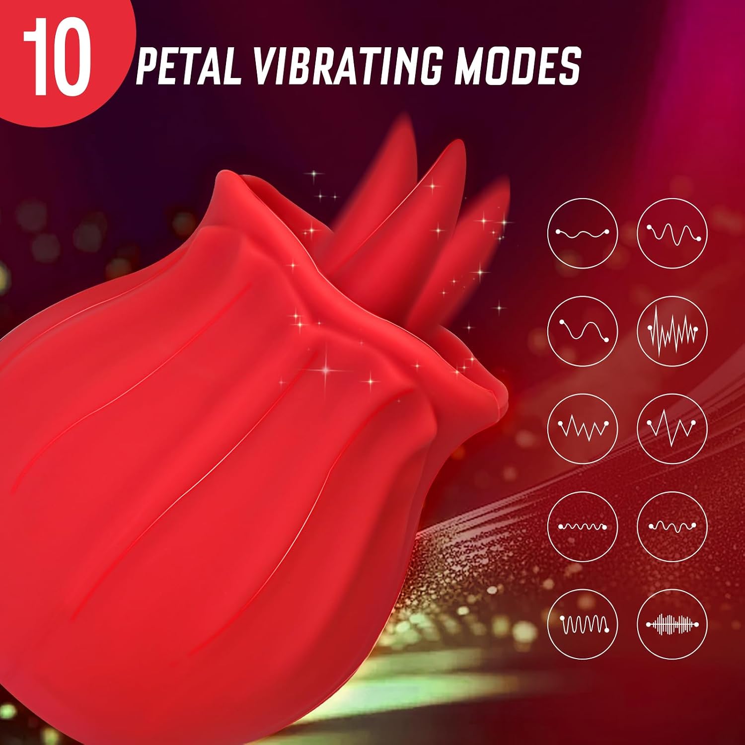 Yume Sex Toys, Rose Toy, Clitoral Tongue Vibrator for Women