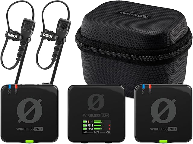 Røde Wireless Pro Bezprzewodowy System Mikrofonowy, Czarny, 4,6 x 4,4 x 2 cm