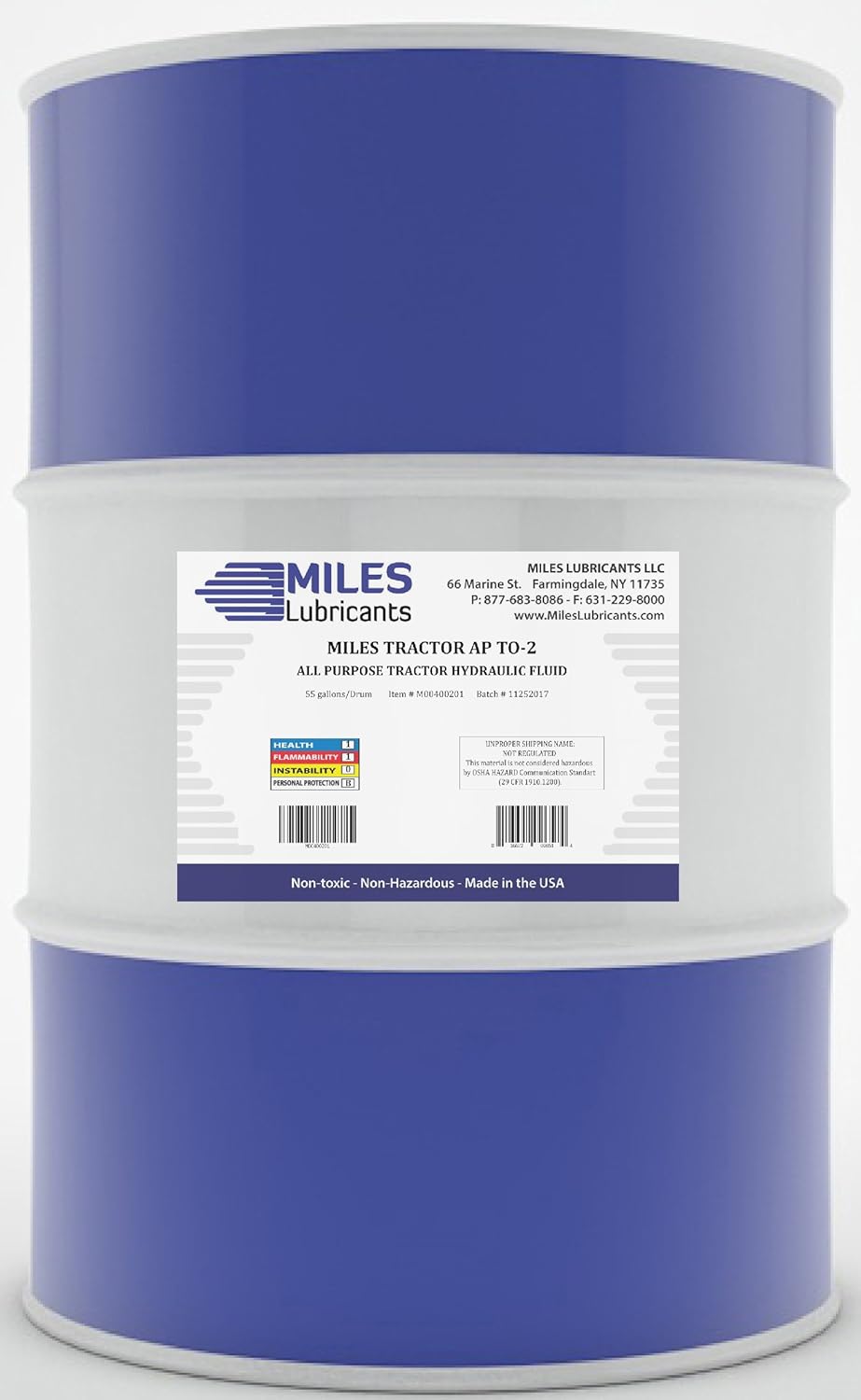 MILES LUBRICANTS M00400201 AP to2 All Purpose Tractor Hydraulic Fluid