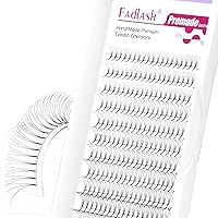 Vista 50 de FADLASH Pegamento de pestañas en racimo negro para extensiones de pestañas DIY, pegamento de pestañas impermeable de secado rápido de 2-3 segundos
