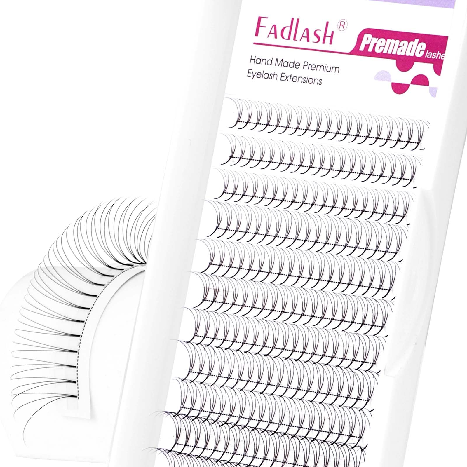 Volumen Ruso 10D 0.07mm C Curl 15mm Prefabricados Extensiones de Pestañas Volume Lashes Extension Ruso Pestañas — view 35