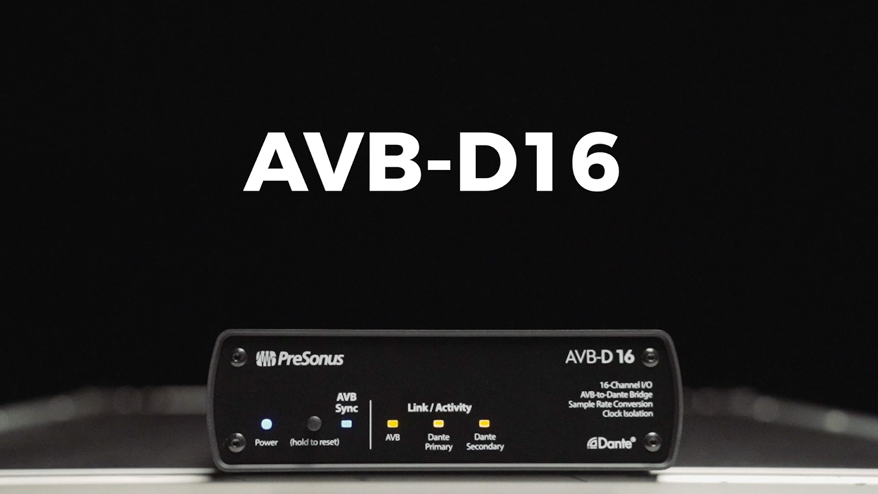 Amazon.com: PreSonus AVB-D16 16x16 AVB-to-Dante Bridge : Musical