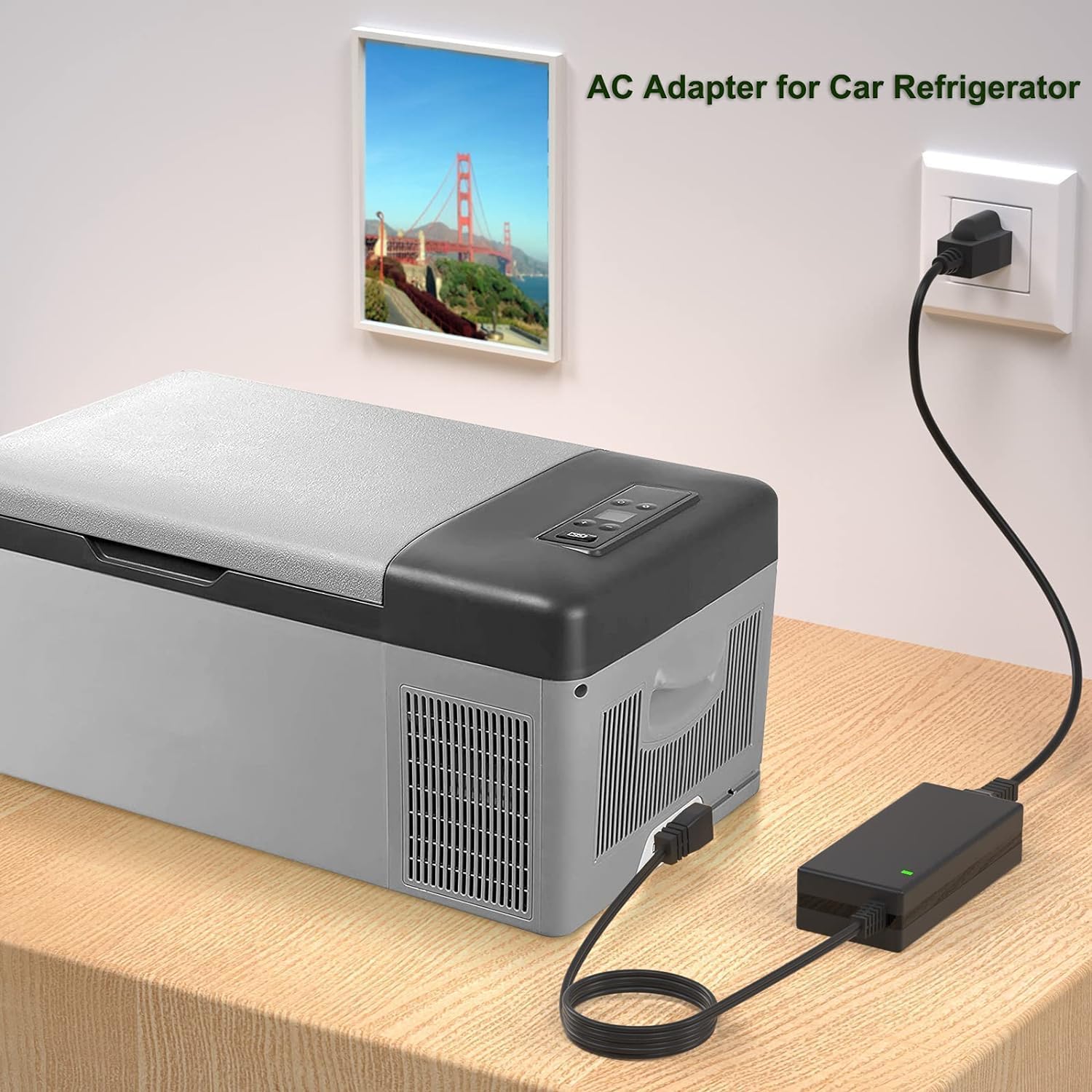 Refrigerator Power Cord Adapter Compatible with Alpicool, ARB, ICECO, Setpower, Aspenora, Ausranvik, AstroAI, JoyTutus, Kalamera, F40C4TMP Portable replacemnt Fridge Freezer Power Cord.