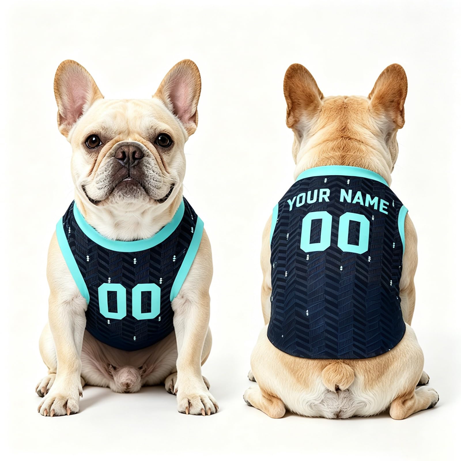Personalised Dog Tshirt with Name & Number, Custom 2026 World Cup Football Dog Jerseys, Dog Outfit for Small Medium Dogs, D