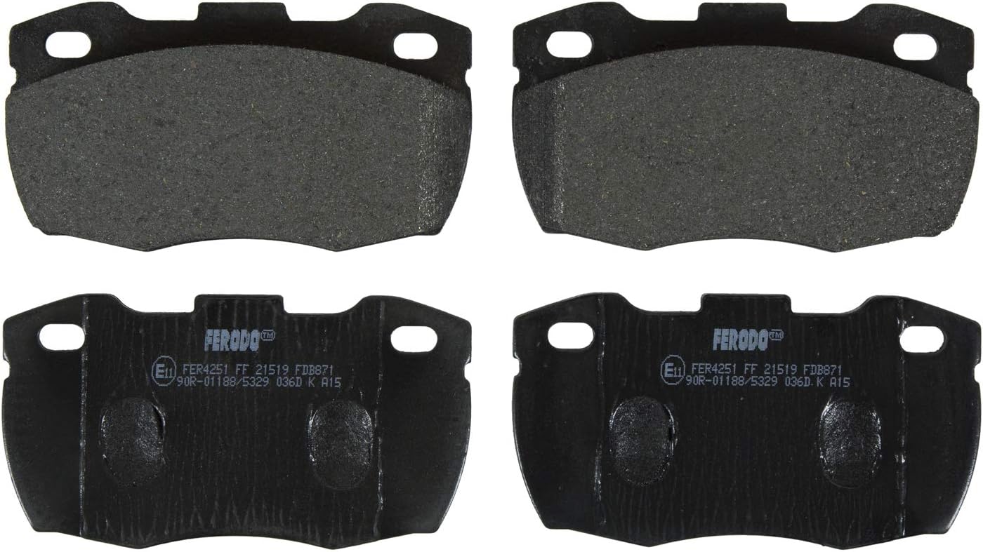 Ferodo FDB871 Low Steel Disc Brake Pad, Set of 4
