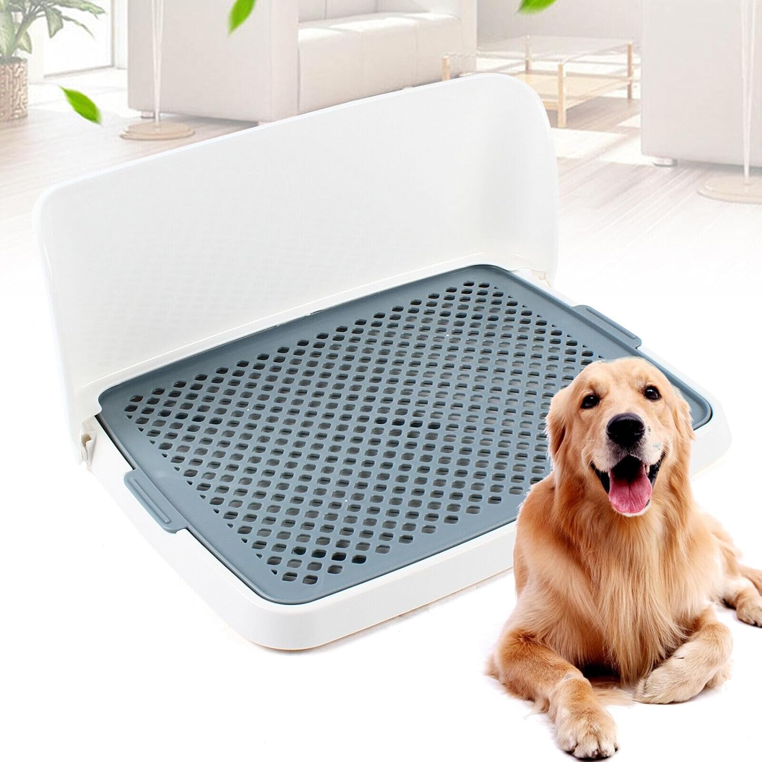 Collapsible Dog Training Toilet Potty Pet Litter Box Puppy Pee Pad Holder Tray