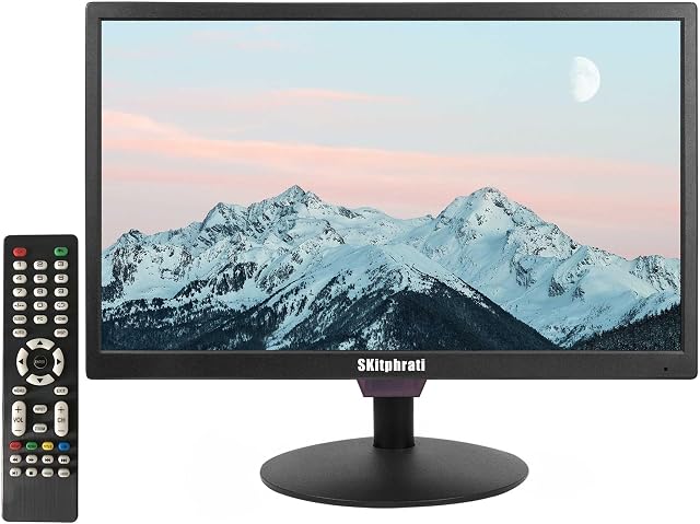 20 1 cm PC Surveiller, 1600x900 Écran moniteur de bureau avec HDMI VGA BNC AV Ports audio, VESA Montage, LED Moniteur pour PC, Ordinateur portable et ordinateur, construit en haut-parleur, SKitphrati