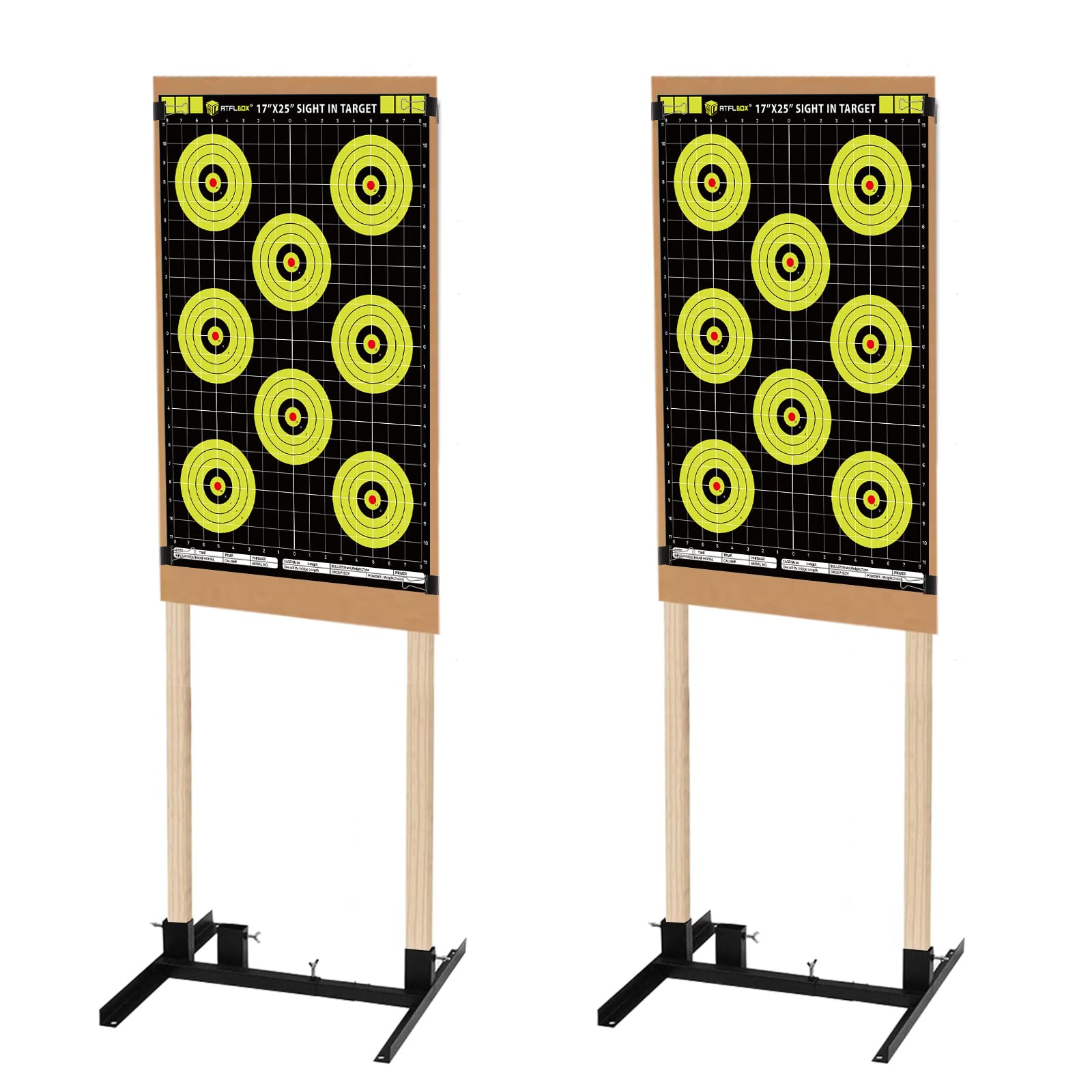 250 pezzi bersagli splatter autoadesivi con dischi di tiro reattivi all' impatto giallo fluorescente bersagli di carta adesivi 7,6 cm per fucili, pistole, esercitazioni di tiro con pistole BB Airsoft