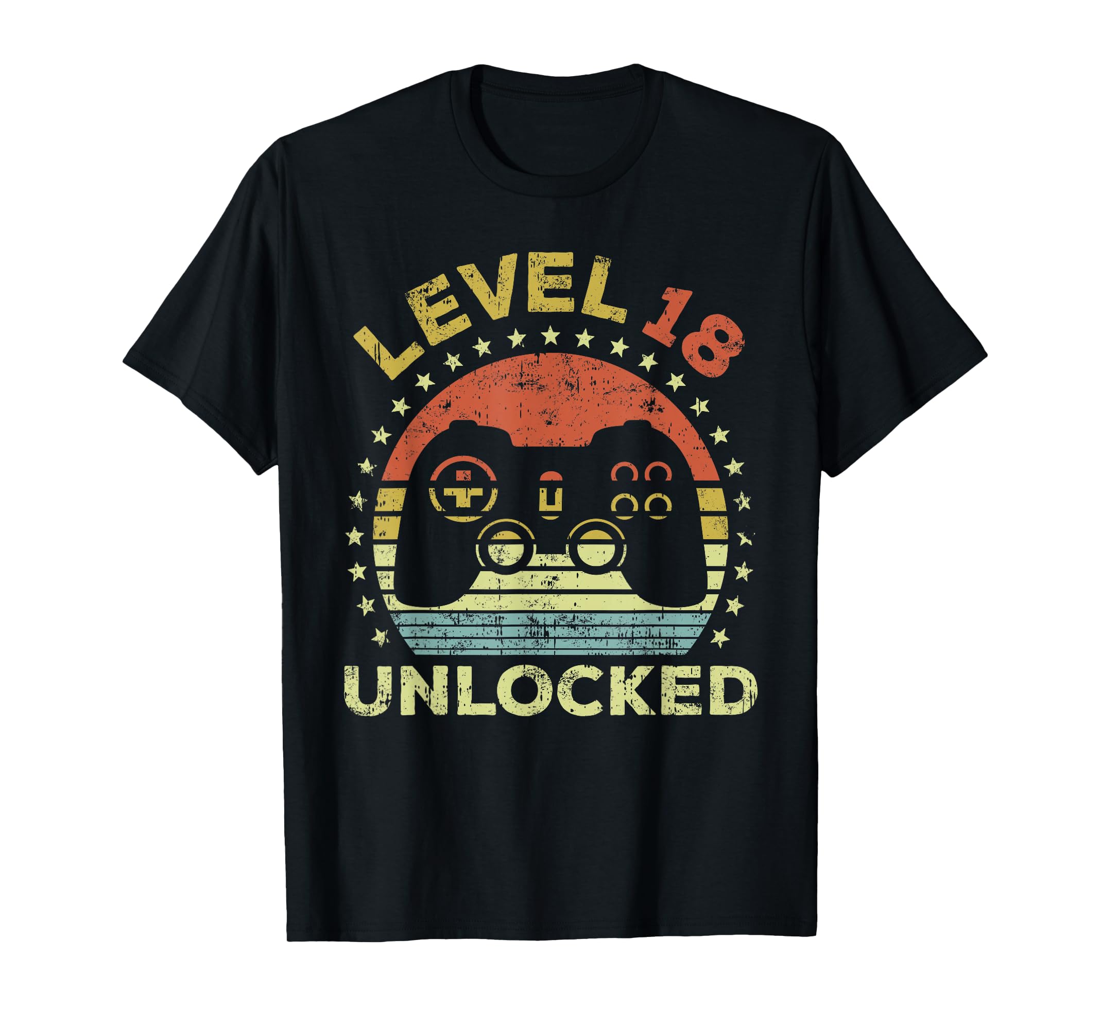 18th Birthday Gaming Level 18 Unlocked T-Shirt