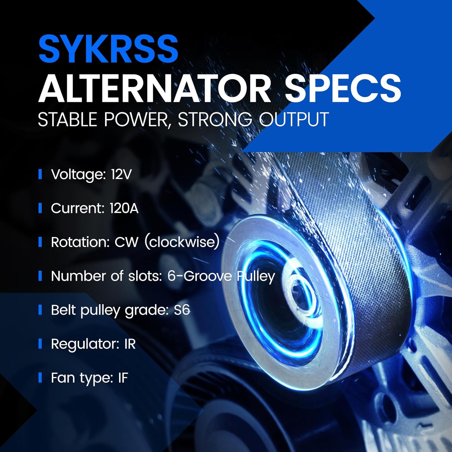 13970 Alternator Compatible with BMW 325i 325xi 330Ci 330i 330xi 525i 01-05, Z3 530i 01-02, 325Ci X5 01-06, Fit for 0124515050 12311432986 12311740629 12317501599