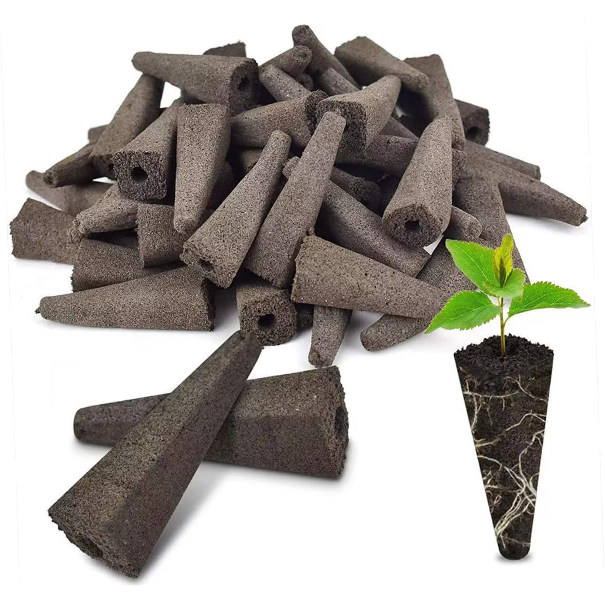 SUPVOX 150pièces Bloc De Culture De Plantes Accessoires De Sol pour Jardinières Et Hydroponie Substrat Nutrient pour Germination Et Rempotage pour Cultures Et Jardins Domestiques
