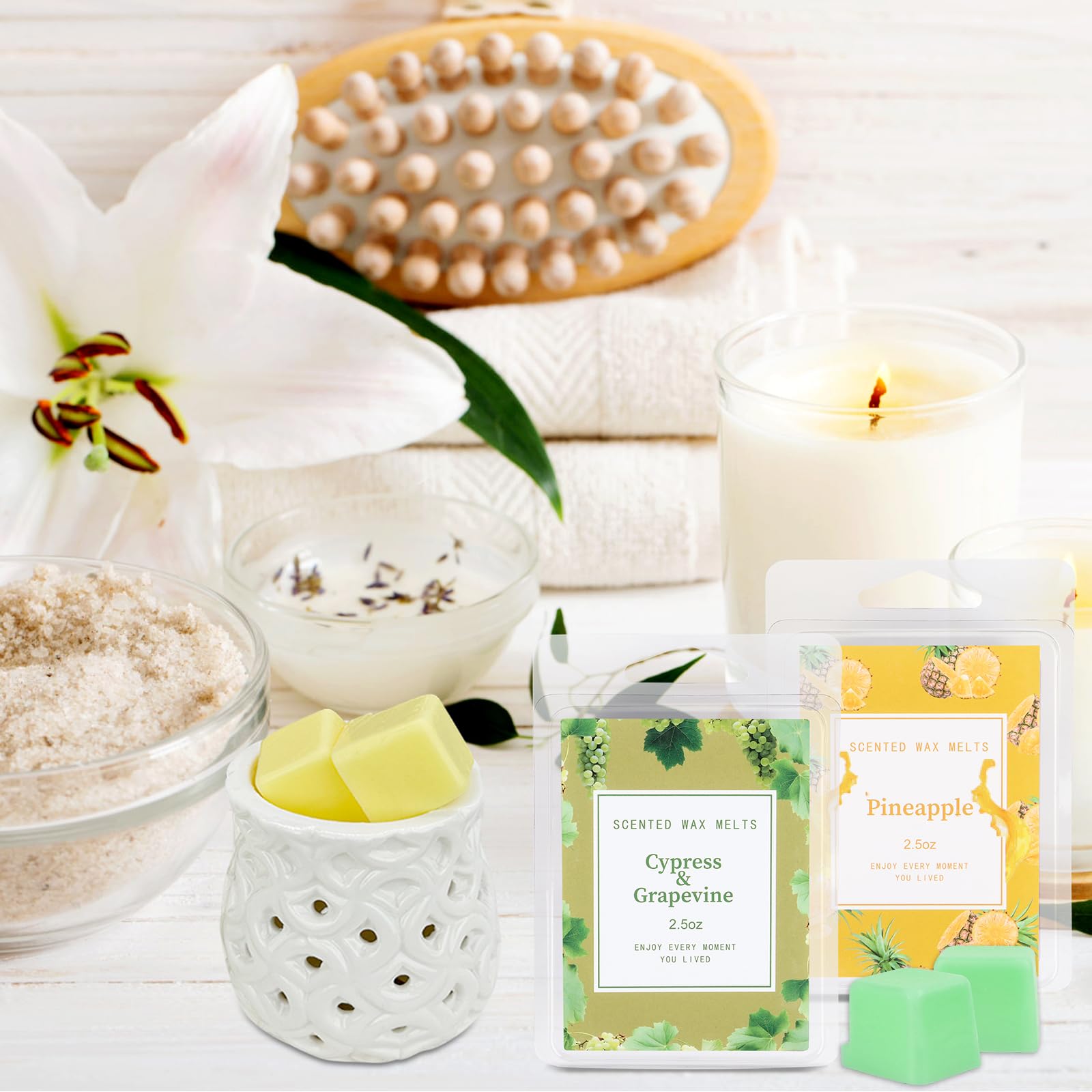 Duftwachs für Duftlampe 8 Düfte Duftwachs Wax Melts Sojawachs Scentsy Duftwachs, Duftlampe Wachs für Hochzeiten, Geburtstag, Valentinstag, Weihnachten (B) Küche, Haushalt & Wohnen