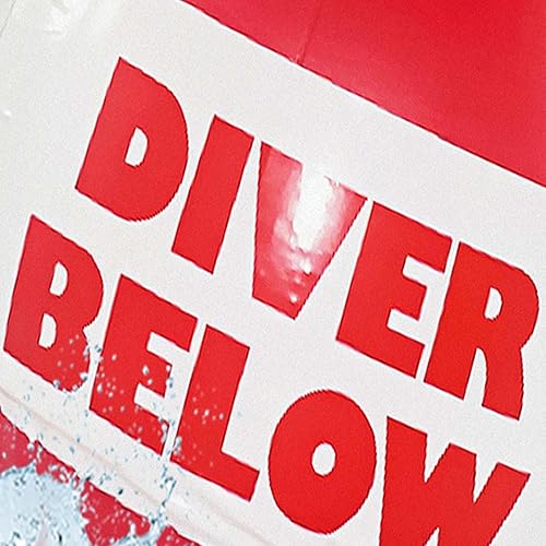 Miniatura 5 de Flotador inflable de buceo, con bandera de buceo, boyas marcadoras, buceador de PVC debajo de la bola de boya para equipo de buceo de natación