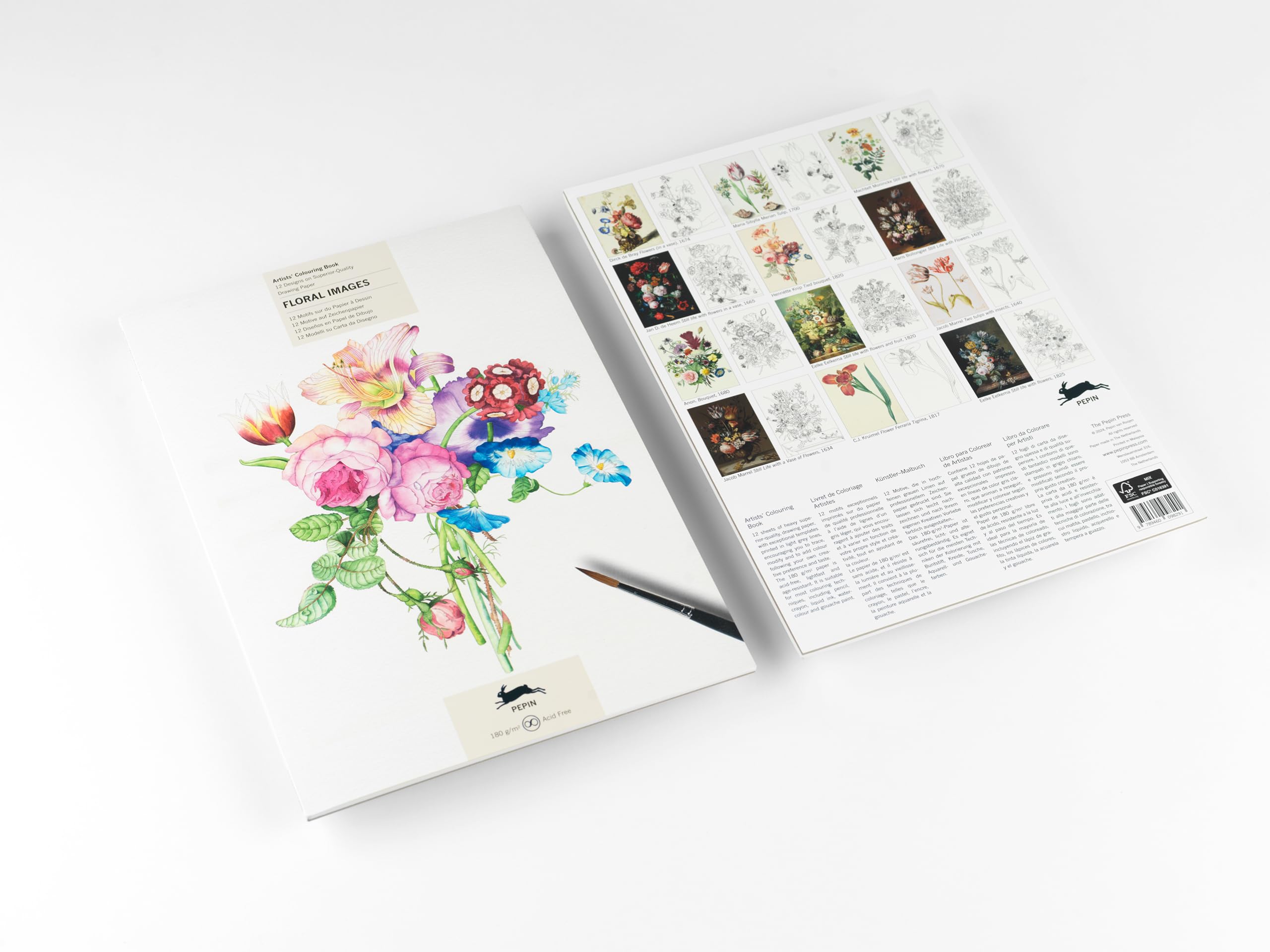 Floral Images: Artists' Colouring Book