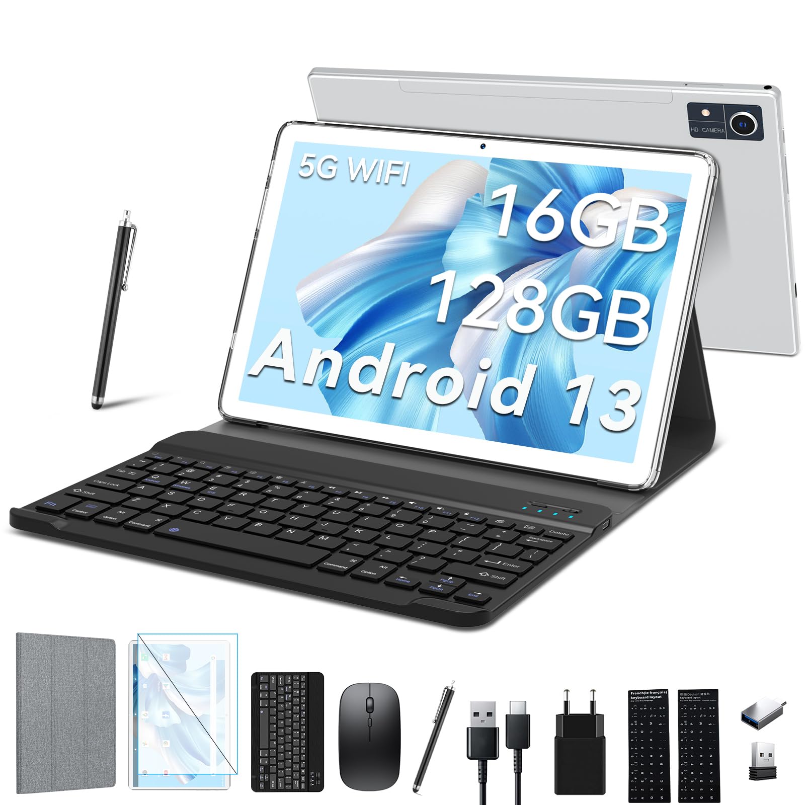 2025 Neueste Tablet 10 Zoll,5G Wifi Android 13 Tablet Mit 16GB RAM+ ...