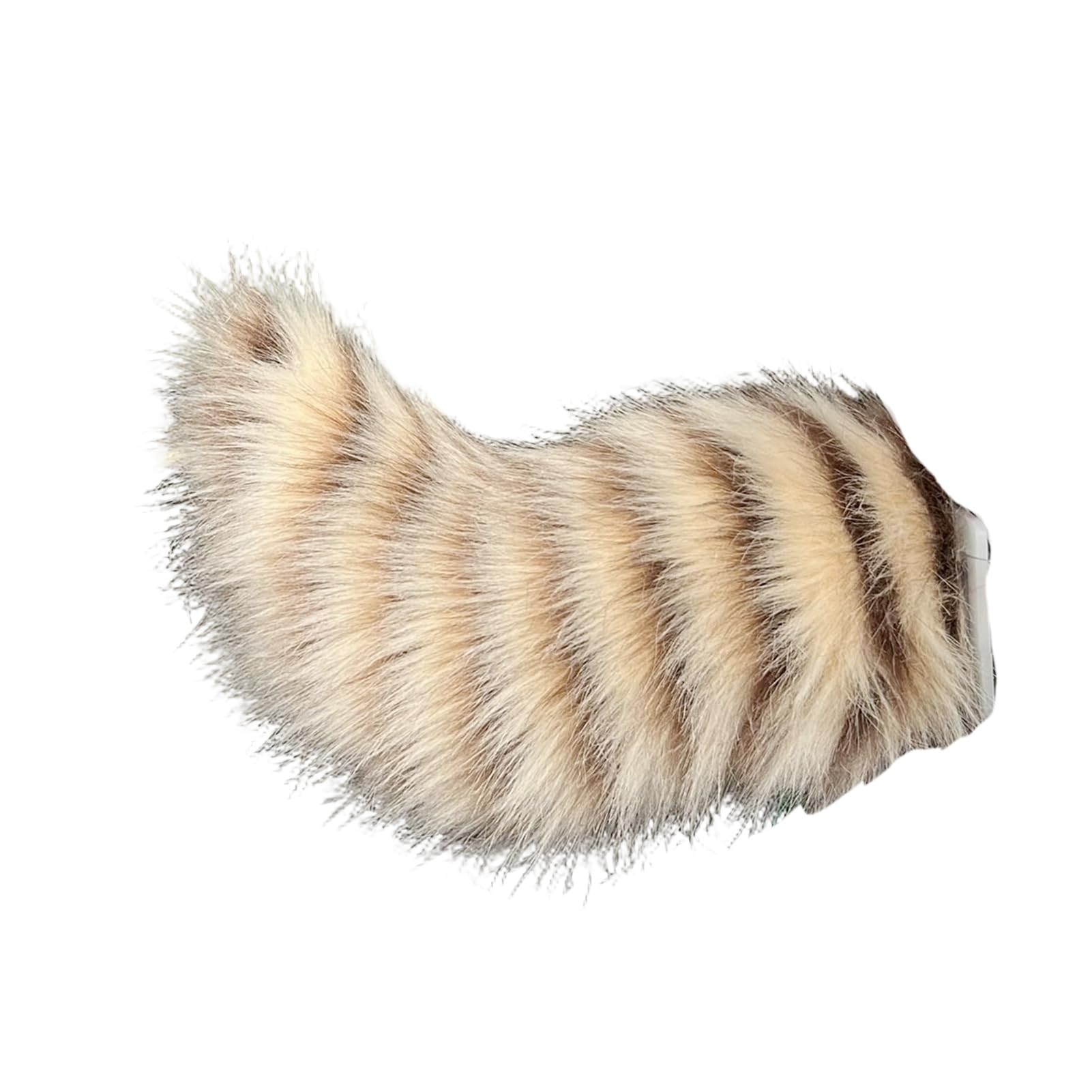 sugerou Furry Car Tail Decoration with Remote Control - Swinging Motion, Easy Install Adhesive Buckle, Removable Soft Faux Fur Car Accessory for Anime Cosplay, 30cm, Rechargeable, USB X