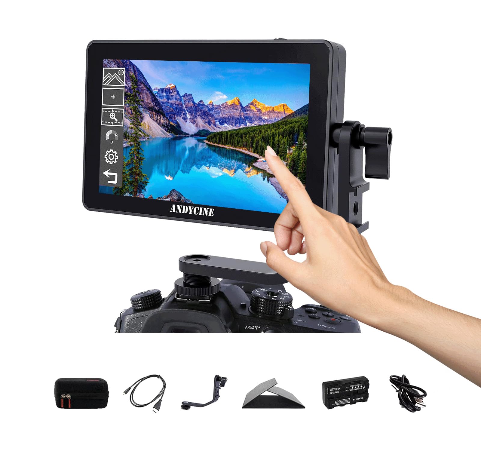 ANDYCINE A6 Plus 4Kモニター & バッテリー Amazon.com: ANDYCINE A6 Plus V2 6