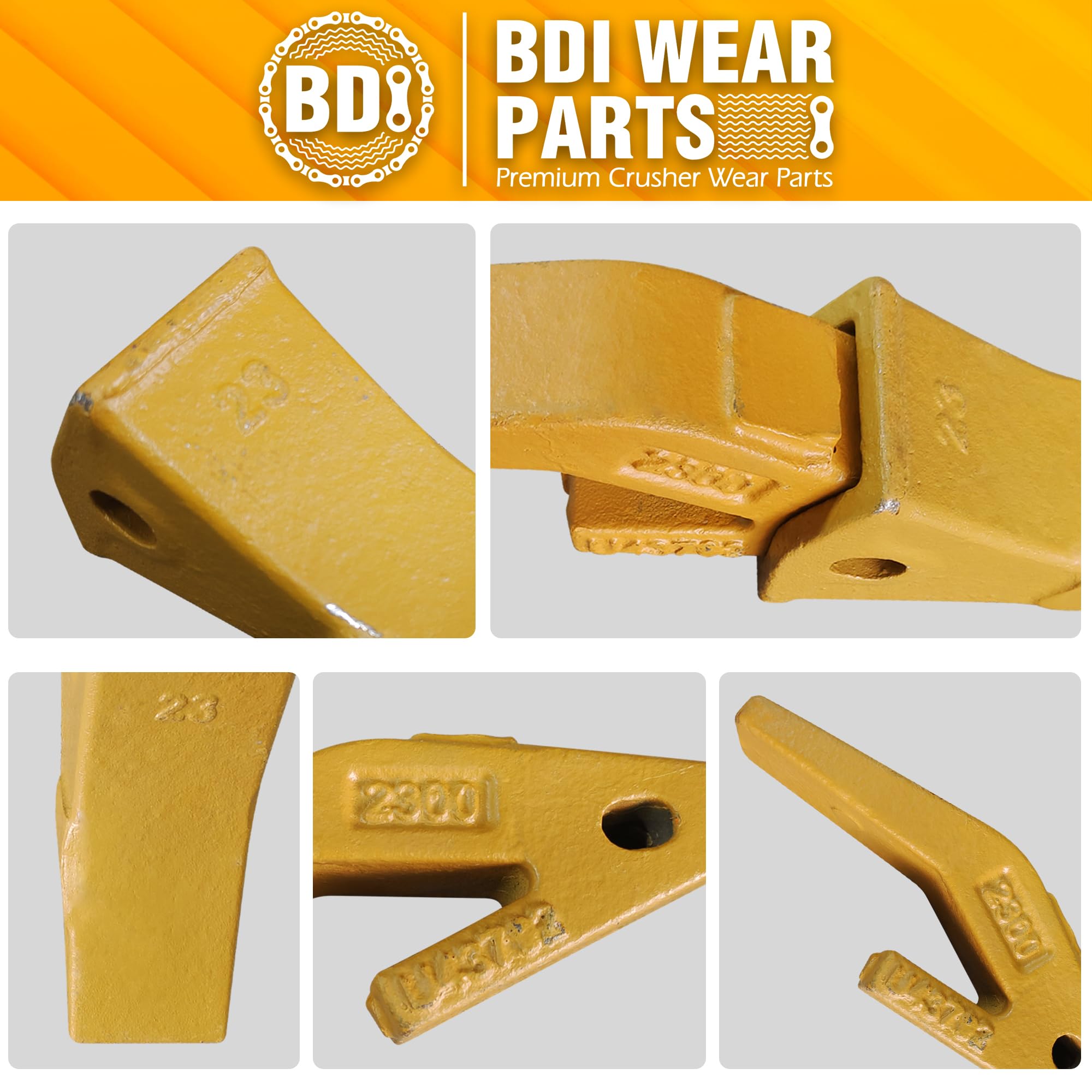 BRM2 52° 58° Amazon.com: BDI Wear Parts Assembly Excavator Bucket Shank