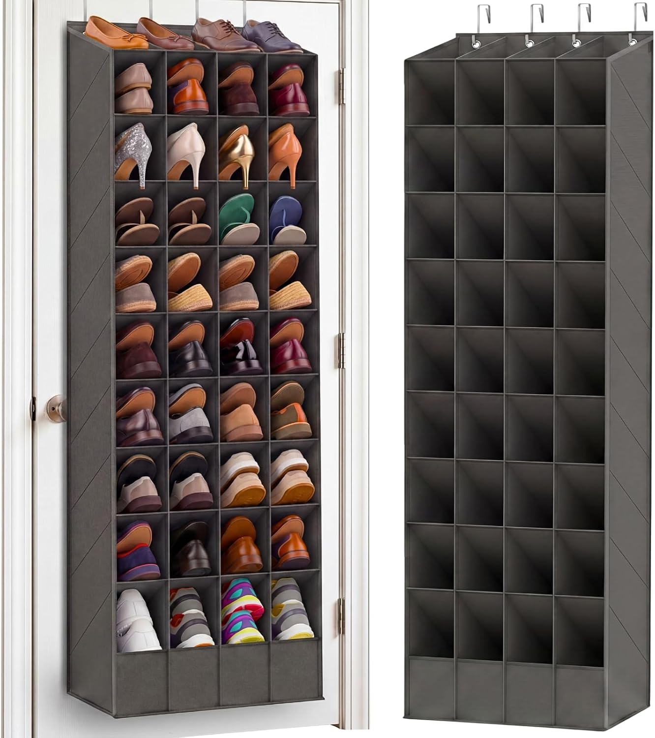 Ofiray-home Over the Door Shoe Organizer, 30-40 Pairs